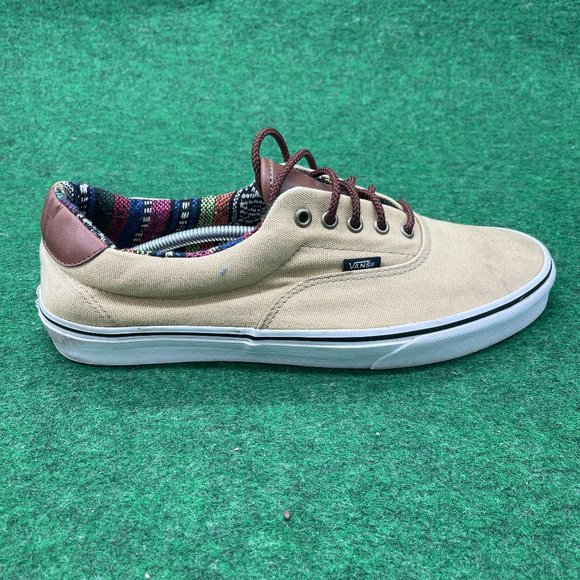Vans Other - Vans Men Canvas Sneakers Cornstalk/White Tan Brown Size 12 US